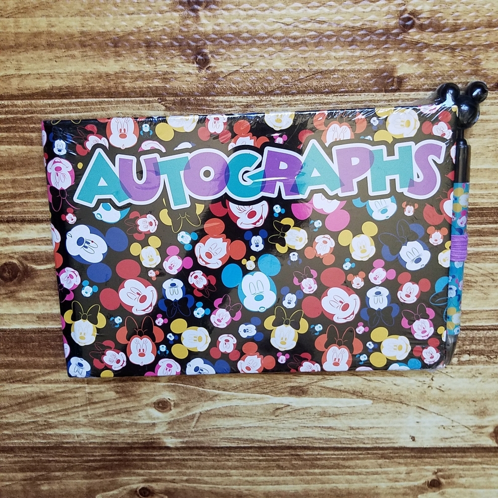 Disney Mickey Mouse Autograph Notebook Parks World Walt Disneyland